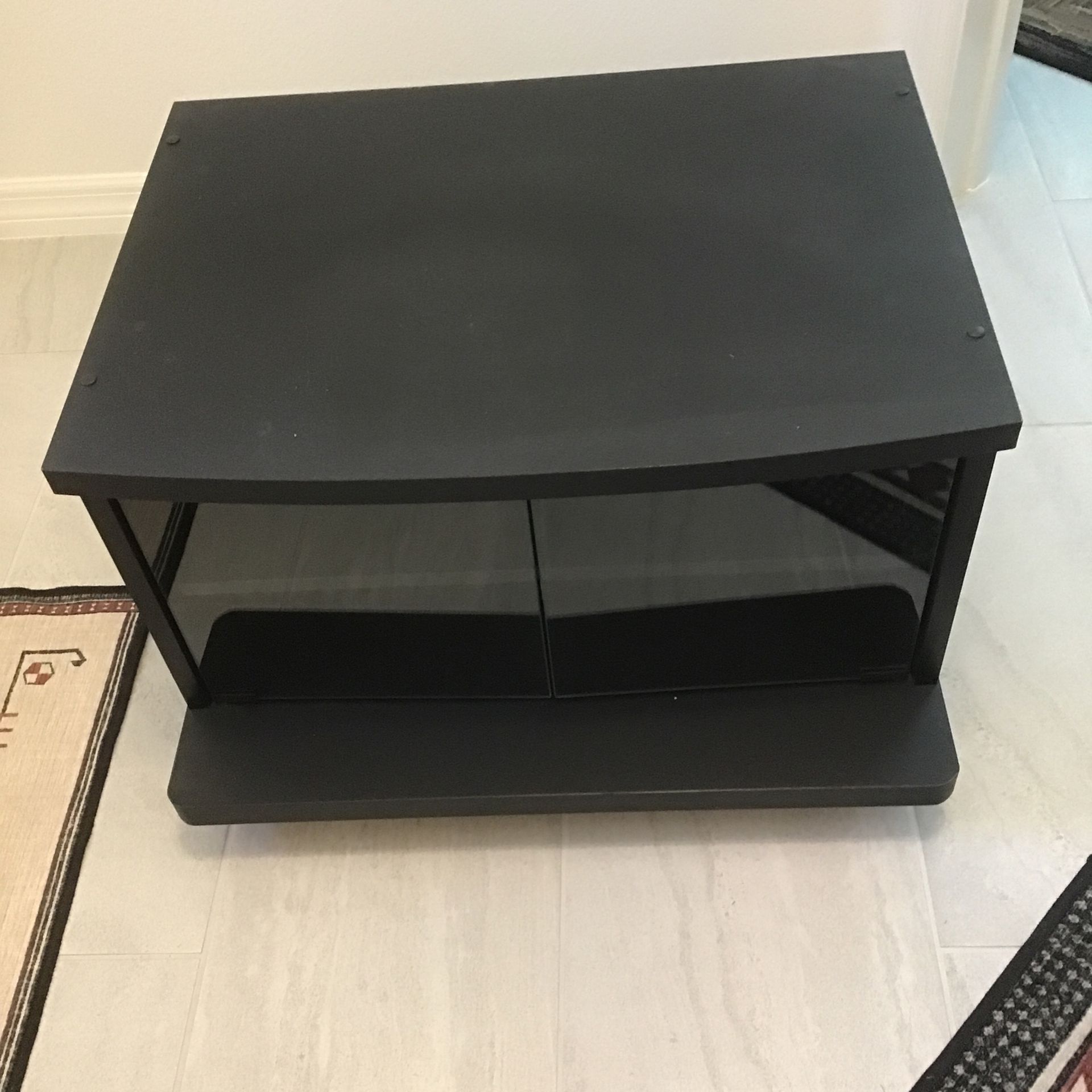 Small  Black Television Stand - Looks Brand New