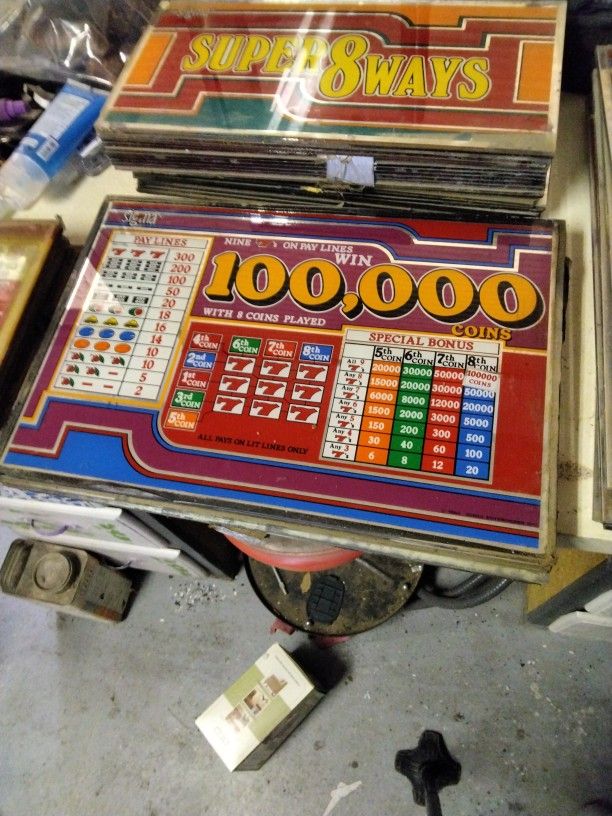 Antique Slot Machine Backs