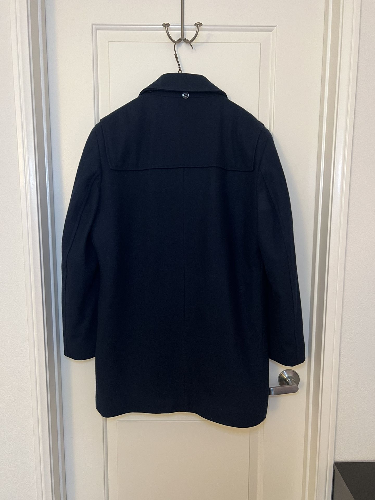 Polo Ralph Lauren Wool Coat Navy Blue Men's 38R