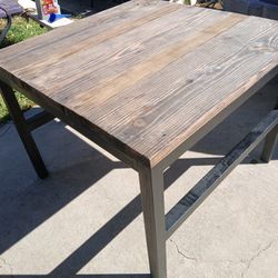 Strong Table Only Wood And Metal 