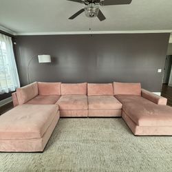 Pink Joybird Holt Grand Sectional