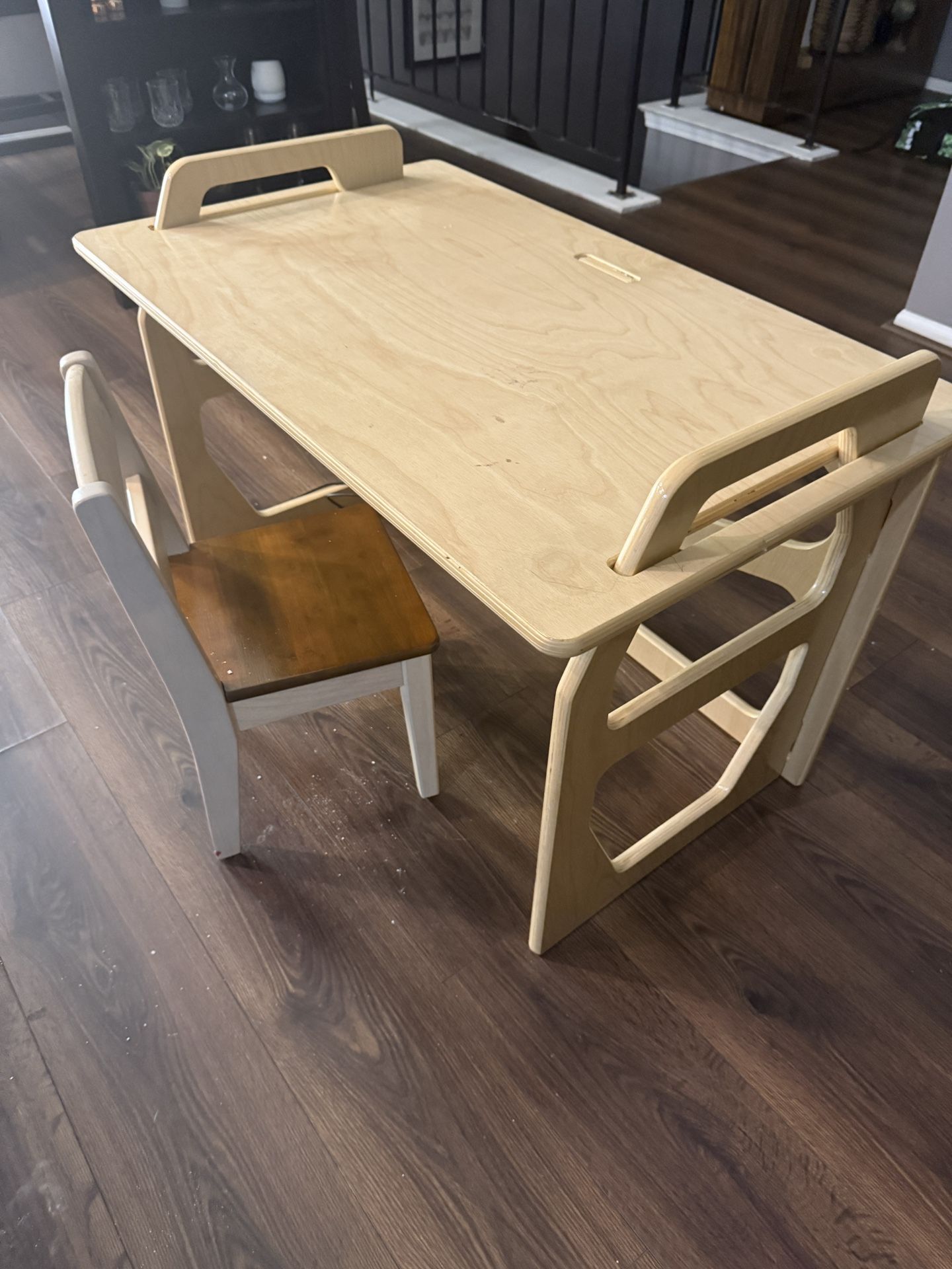Montessori Desk And Two Chairs 