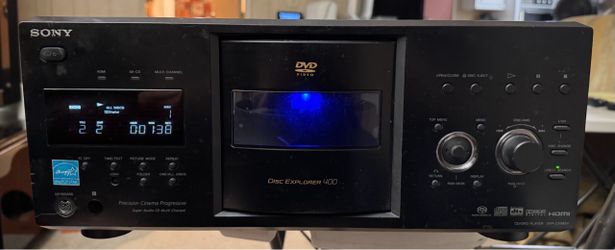 Sony DVP-CX995V 400-Disc DVD/CD/MP3 CD Changer — Fully Tested, New Belts!
