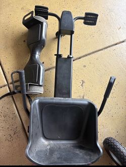 Hoover board with go kart attachment