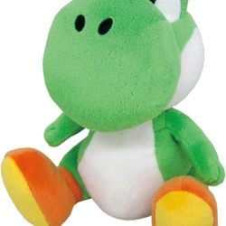 Little Buddy Super Mario All Star Collection 1416 Yoshi Stuffed Plush, 8",Multi-colored

