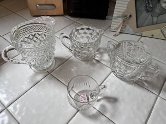 Creamers, Sugar Bowl An Tiny Cup