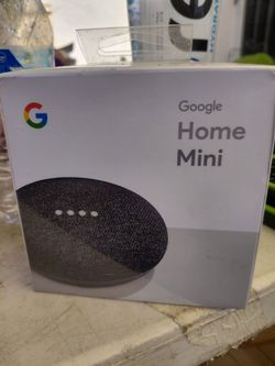 Brand New Sealed Google Home Mini Charcoal Smart Speaker w Google AssistantBrand New Sealed Google Home Mini Charcoal Smart Speaker w Google Assistant