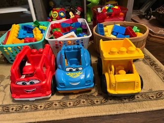 Lego blocks and Lego cars