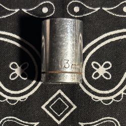 13mm Master Mechanic Used Socket Hand Tool Home Automotive Repair 