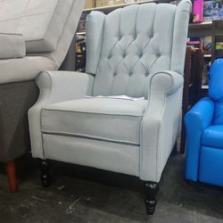 Brand New Baby Blue Chair And Recliner 