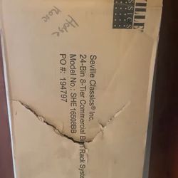 Seville Classics 24 bin 8 Tier Commercial Bin Rack