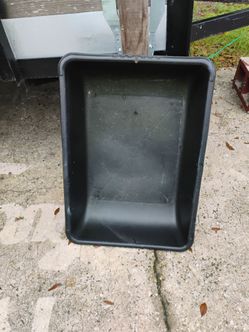 20.9-Gal Black Large PVC Concrete Mixing Tub