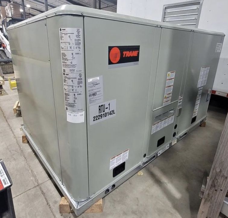 10 Ton TRANE Rooftop Package Unit With Economizer 460v-3ph