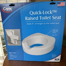 Carex Quick-lock Raised Toilet Seat