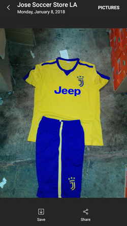 Soccer uniforms