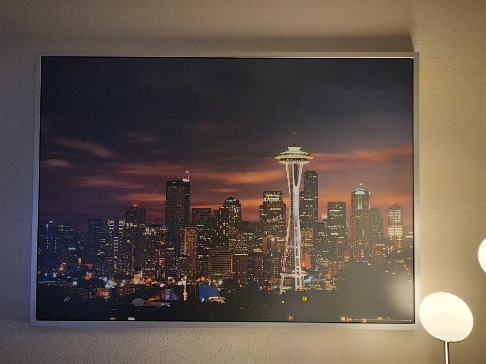 IKEA Seattle Space Needle Framed Canvas 55x39