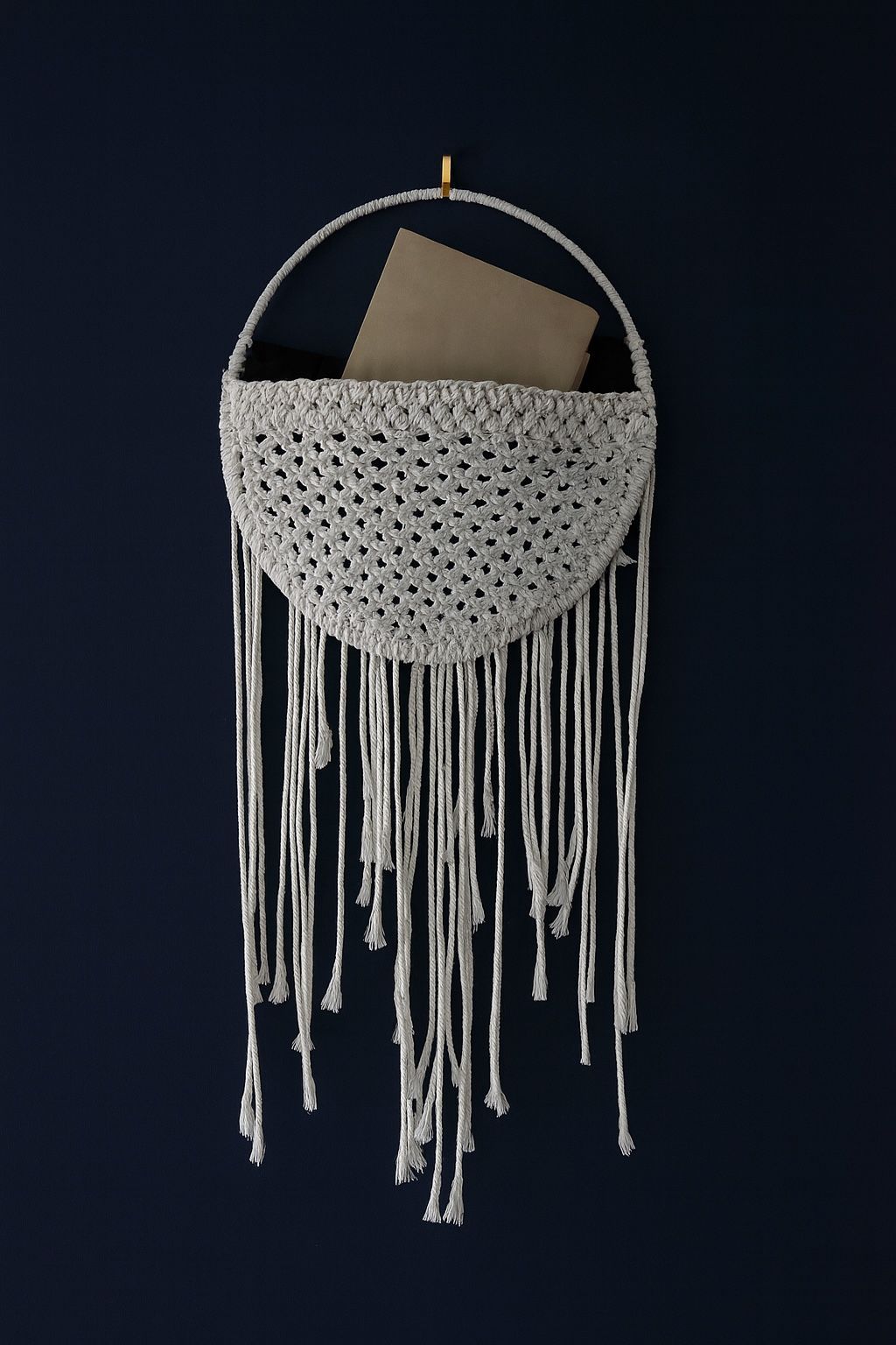Handcrafted Macrame Wall Pocket – Boho Décor & Functional Storage