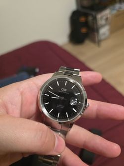 Daniel Wellington Automatic Watch Silver Black Dial