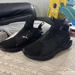 Puma Women’s Black Slip-On Sneakers