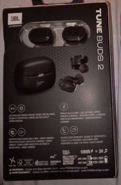 JBL Tune Buds 2 Black Wireless Earphones Brand New