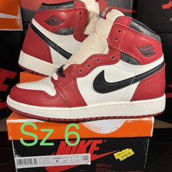 Jordan 1 High Chicago Sz 6Y Brand New Travis SB Nigel