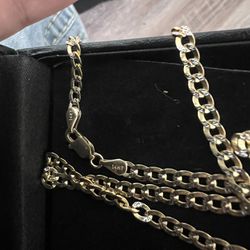 14k Solid Gold Chain 