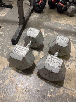 100lb  dumbbells