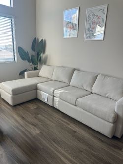 Living spaces beige sofa