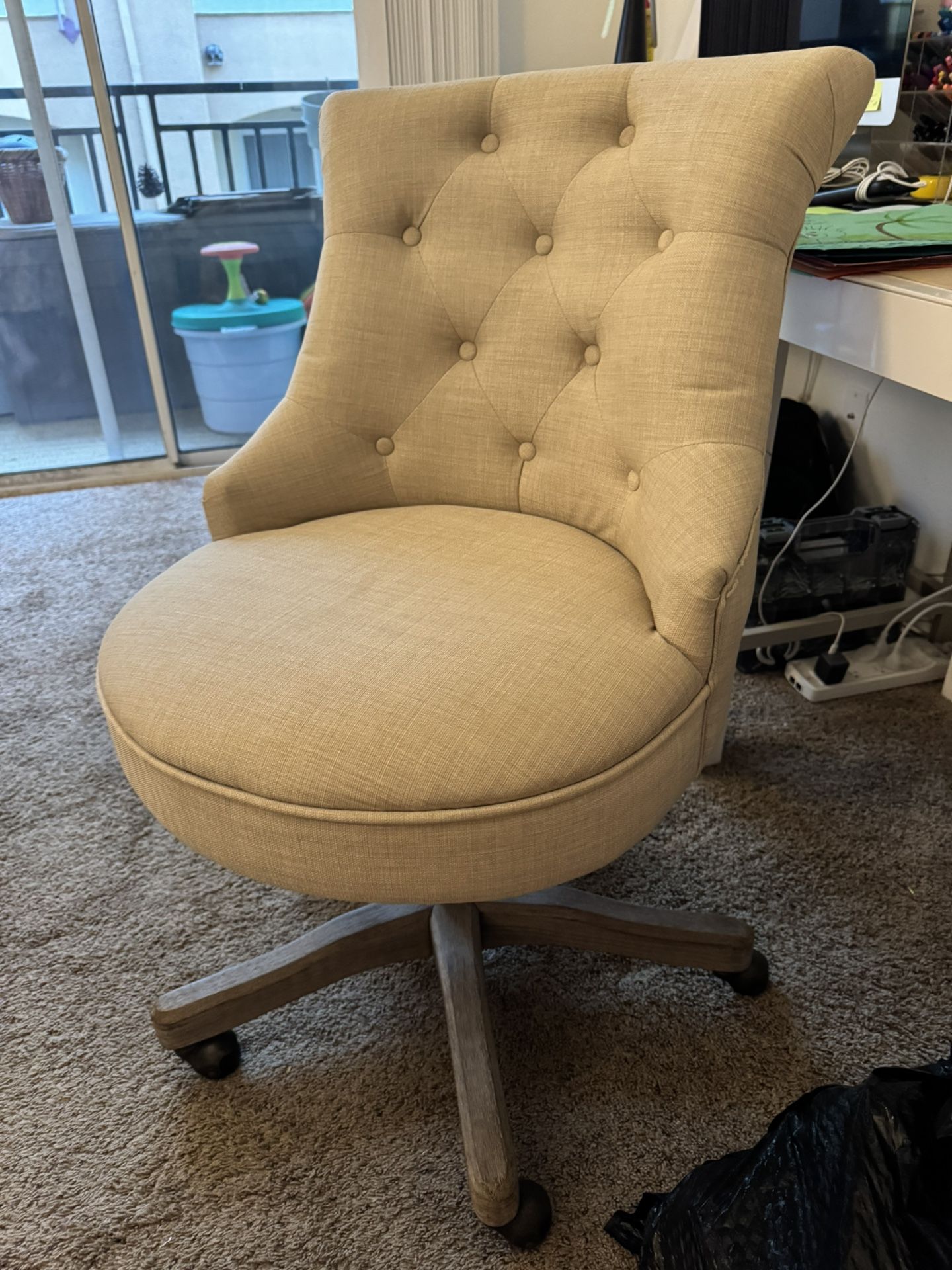 World Market Cushioned Swivel Desk Chair