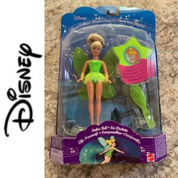 Rare! NIB! 1994 Vintage Disney Musical Princess Collection Tinkerbell 6” Doll