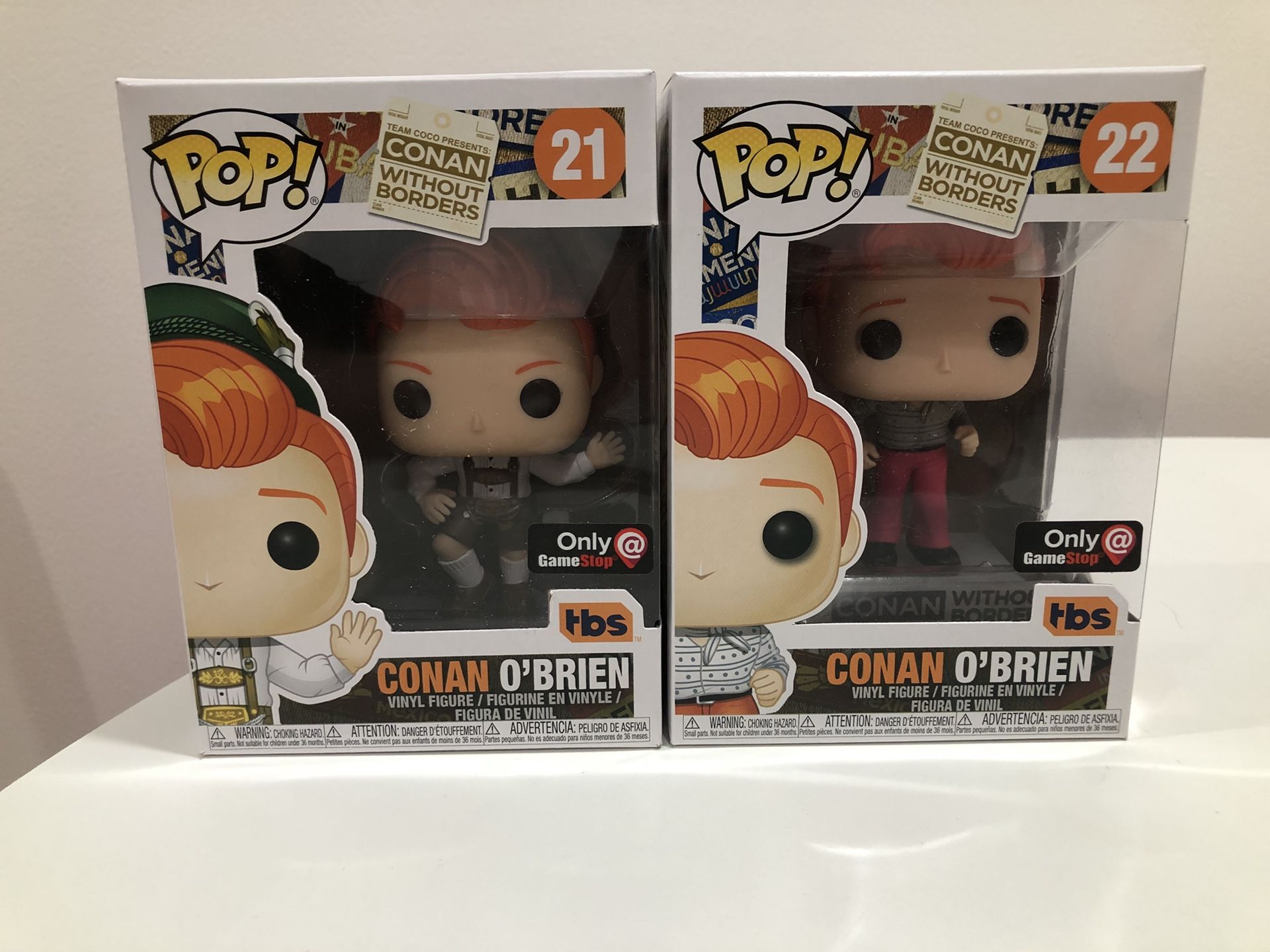 (2) Conan O’Brien Team Coco Funko Pops