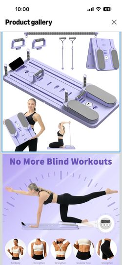 Multifunctional exercise board purple