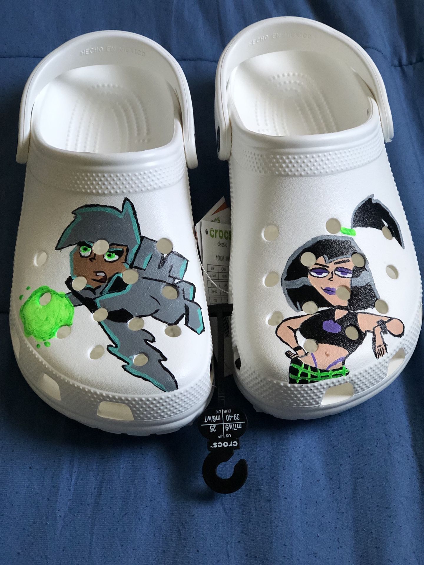 Danny Phantom custom Crocs