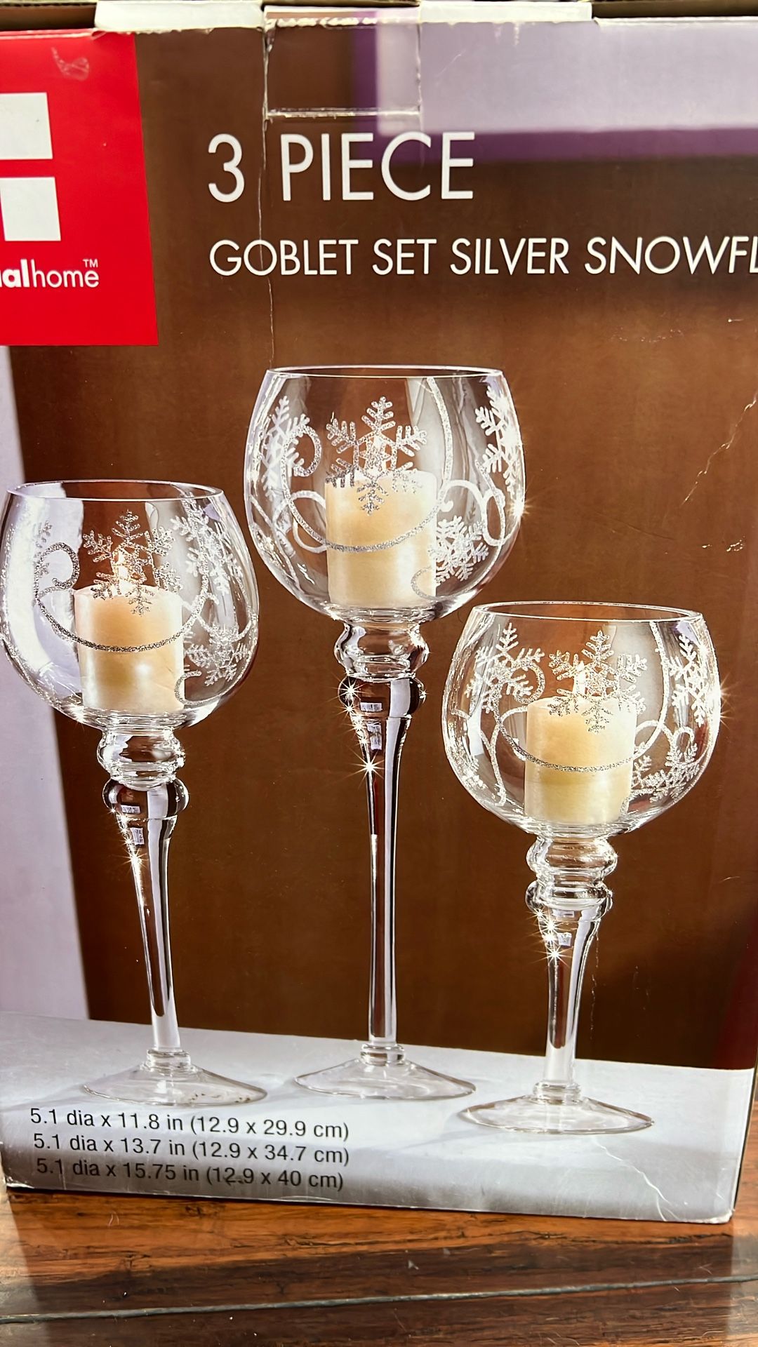 Christmas Candle Holder Set