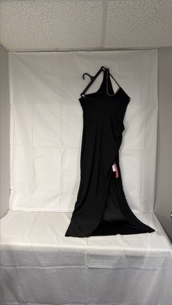 Black One-Shoulder Formal Maxi Dress