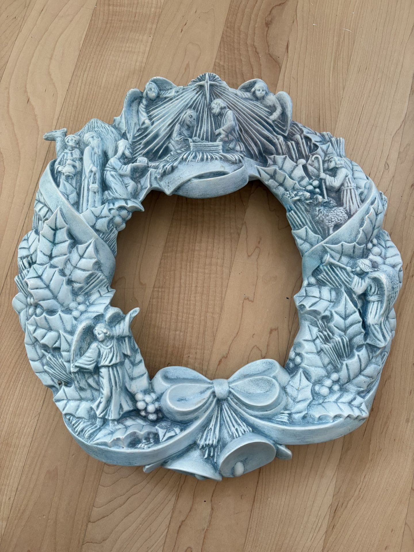 Arnel’s Vintage Ceramic Christmas Wreath Decor