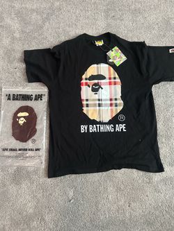 A Bathing Ape BAPE Plaid Graphic T-Shirt