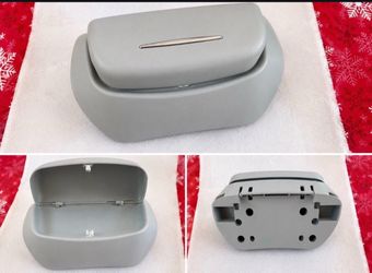 Tesla Model 3/Y Center Console Storage Box with Lid – Gray