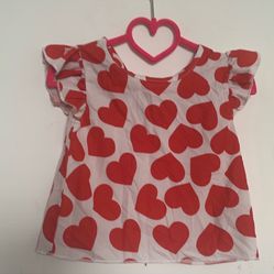 Hearts Girls Shirt 4T