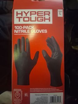 100-Pack nitrile gloves- large