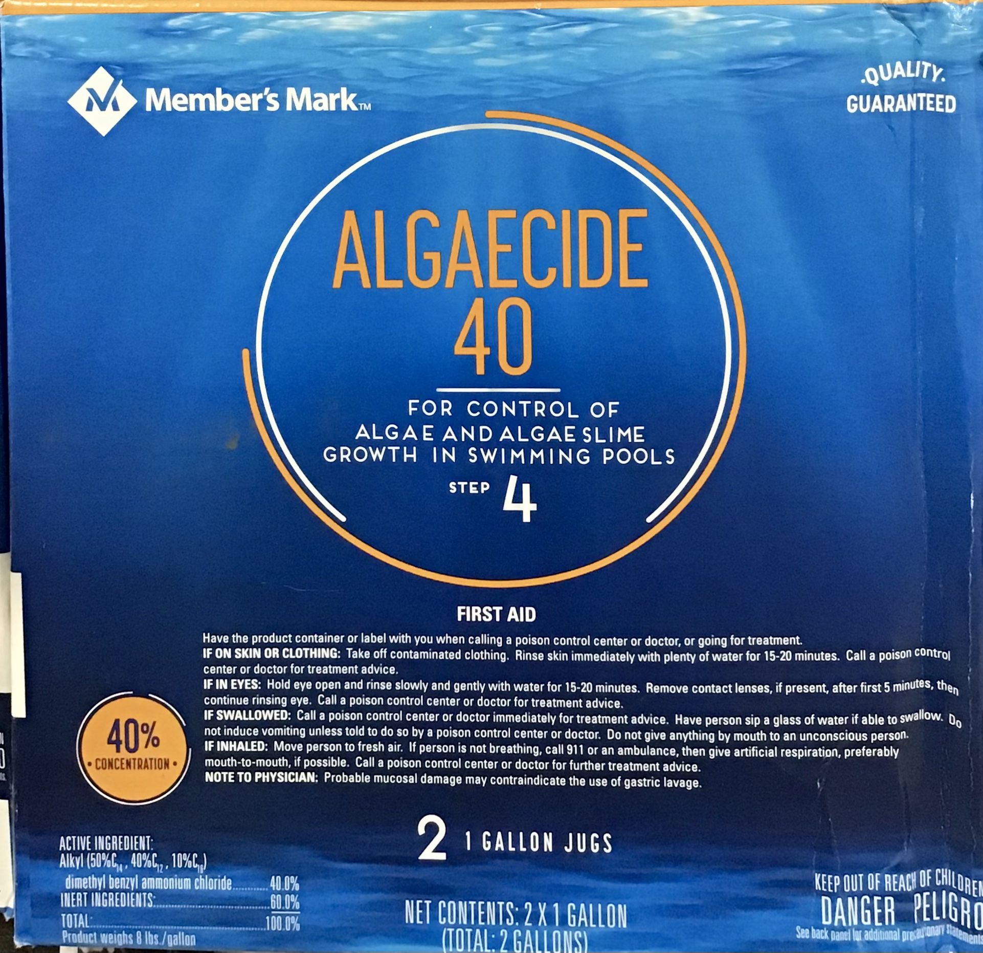 Algaecide 40 Pool Cleaner 