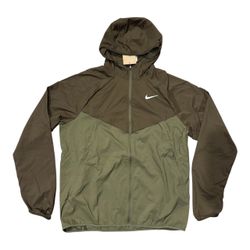 Nike Stride Repel UV Running Lightweight Nylon Men's XL Jacket HV4548-212 Olive