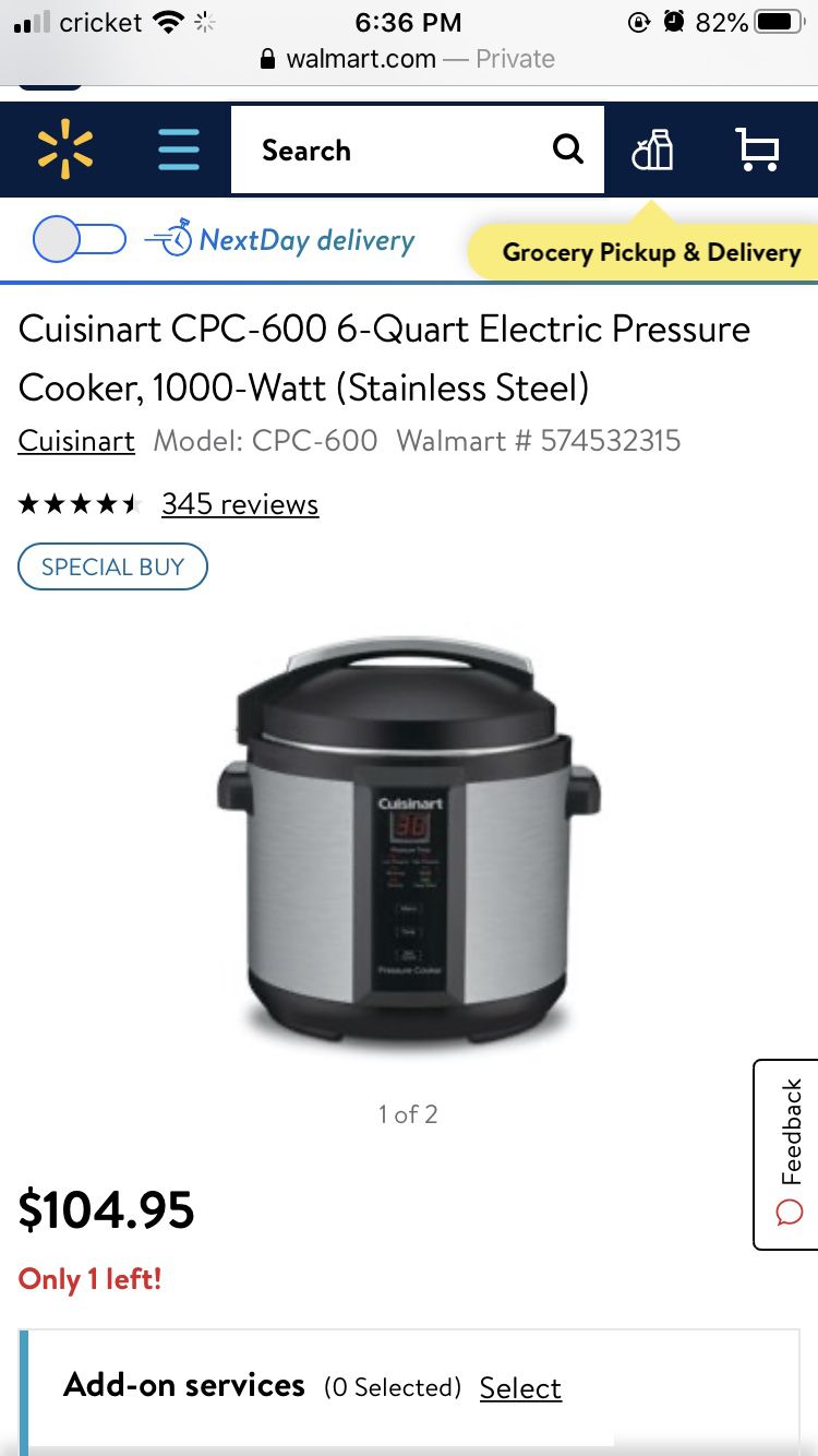 Cuisinart 8 qt. Brushed Stainless Pressure Cooker for Sale in Cottonwood,  AZ - OfferUp