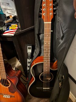 H. Jimenez LBQ1E El Estandar Acoustic-Electric Bajo Quinto + Gig Bag