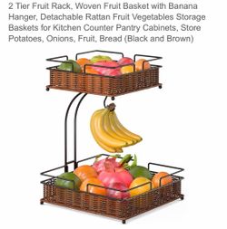 2-tier fruit basket, new