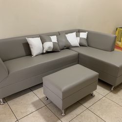 Leather Sectional Sofa Never Used 