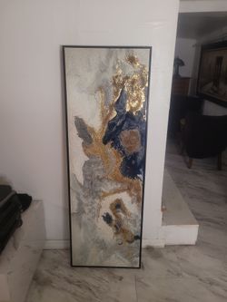 Large Abstract Resin Wall Art Painting