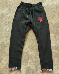 BLACK RED JOGGERS
