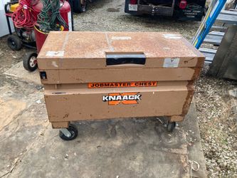 Small knack tool box for sale used with wheels
