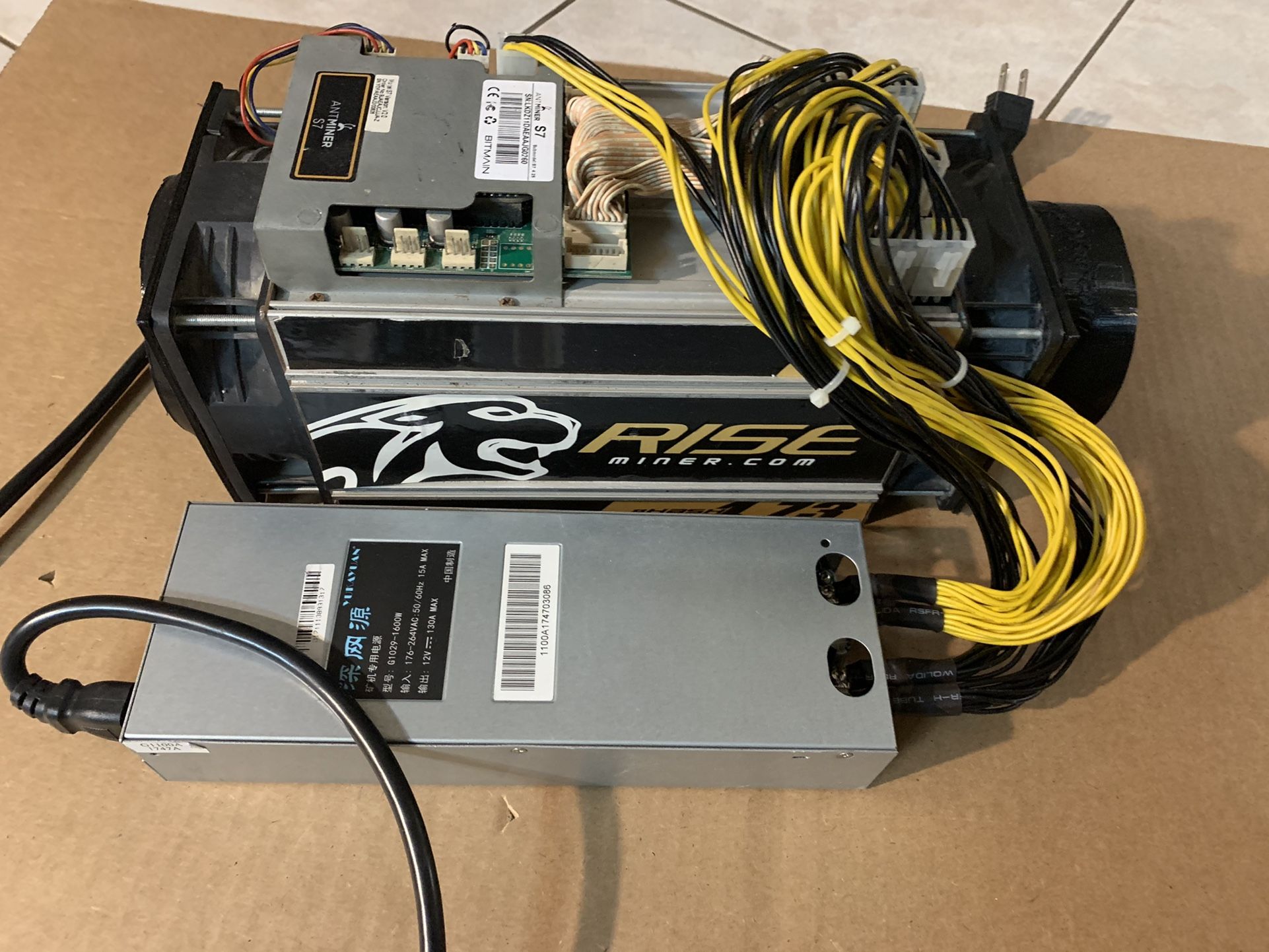 Bitmain Antminer S7 Bitcoin Miner Antminer S7 Power Supply